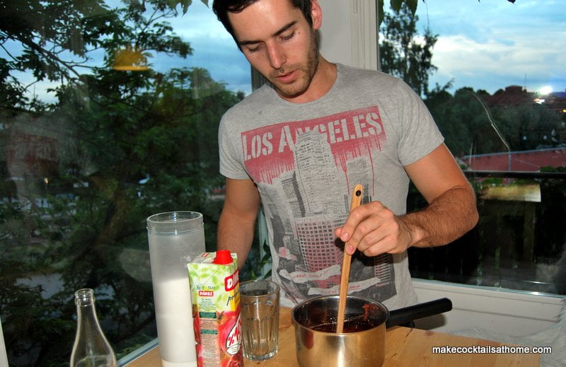 Simple recipe to make Grenadine Syrup