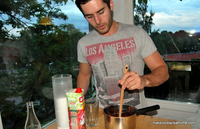 Simple recipe to make Grenadine Syrup